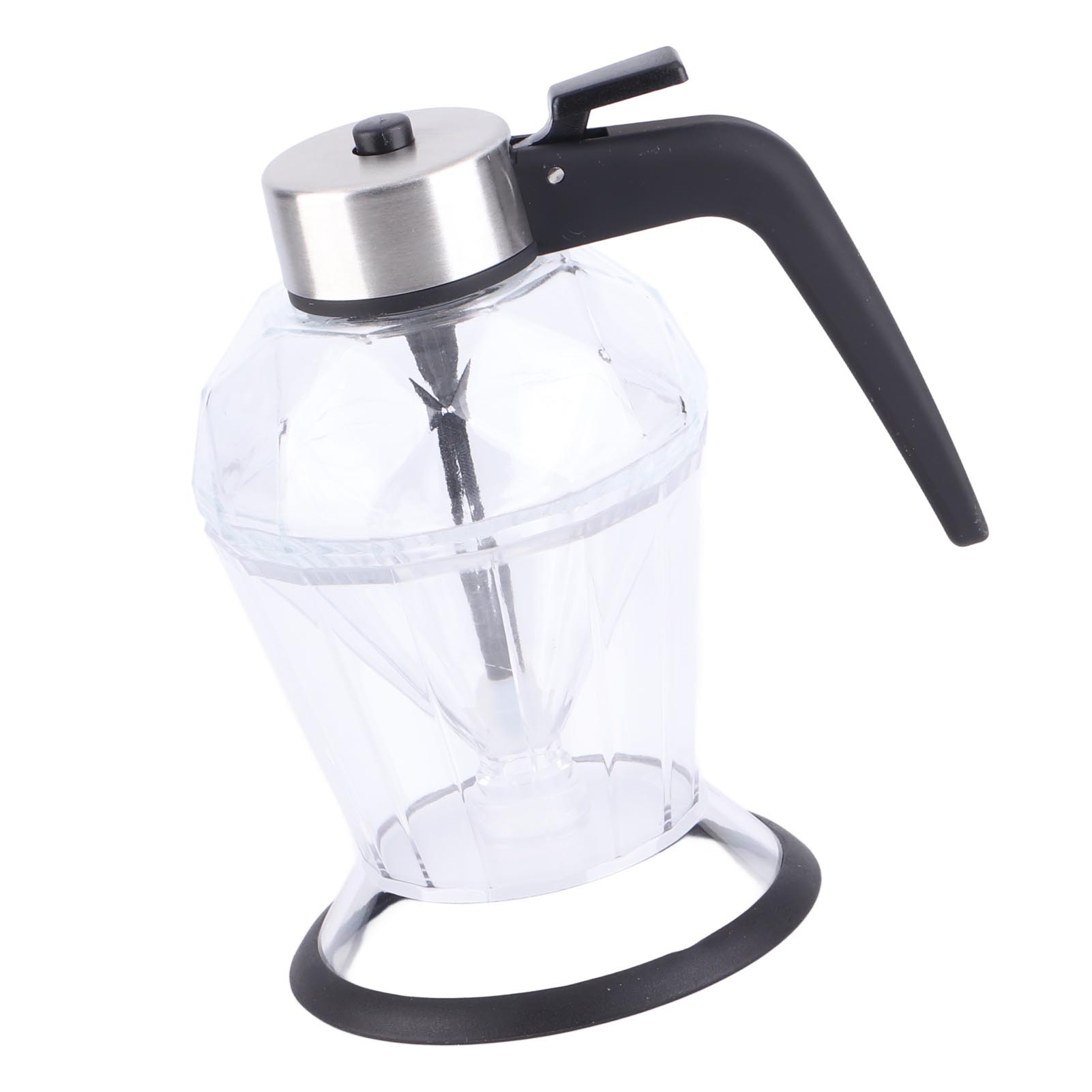 

Diamond Honey Bottle Press Type Transparent Glass 200ml Handheld Oil Dispenser for Soy Sauce