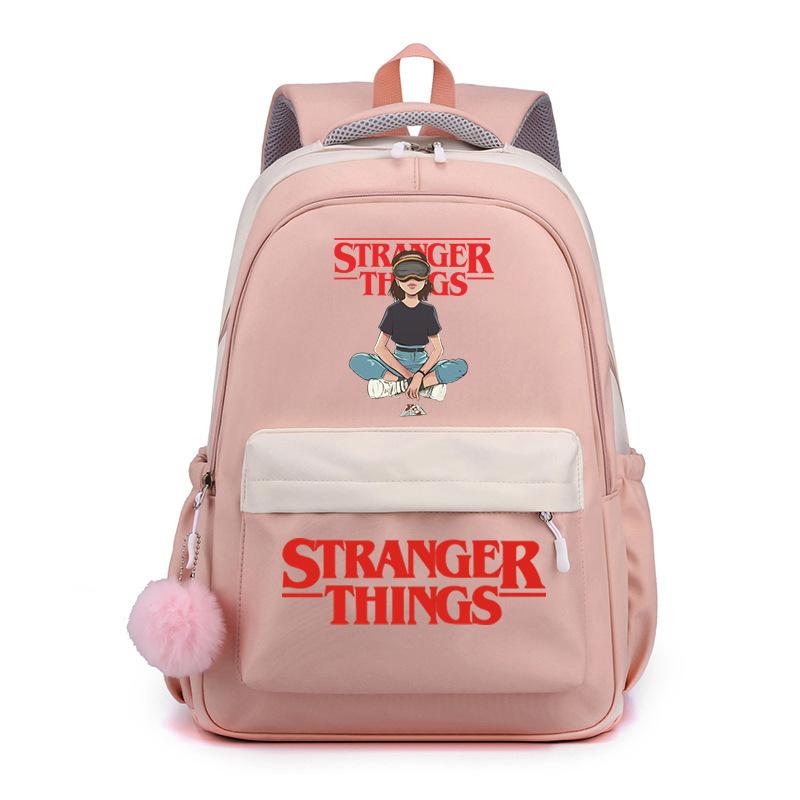 

Модний шкільний рюкзак для студентів з принтом Stranger Things, великої місткості No specifications
