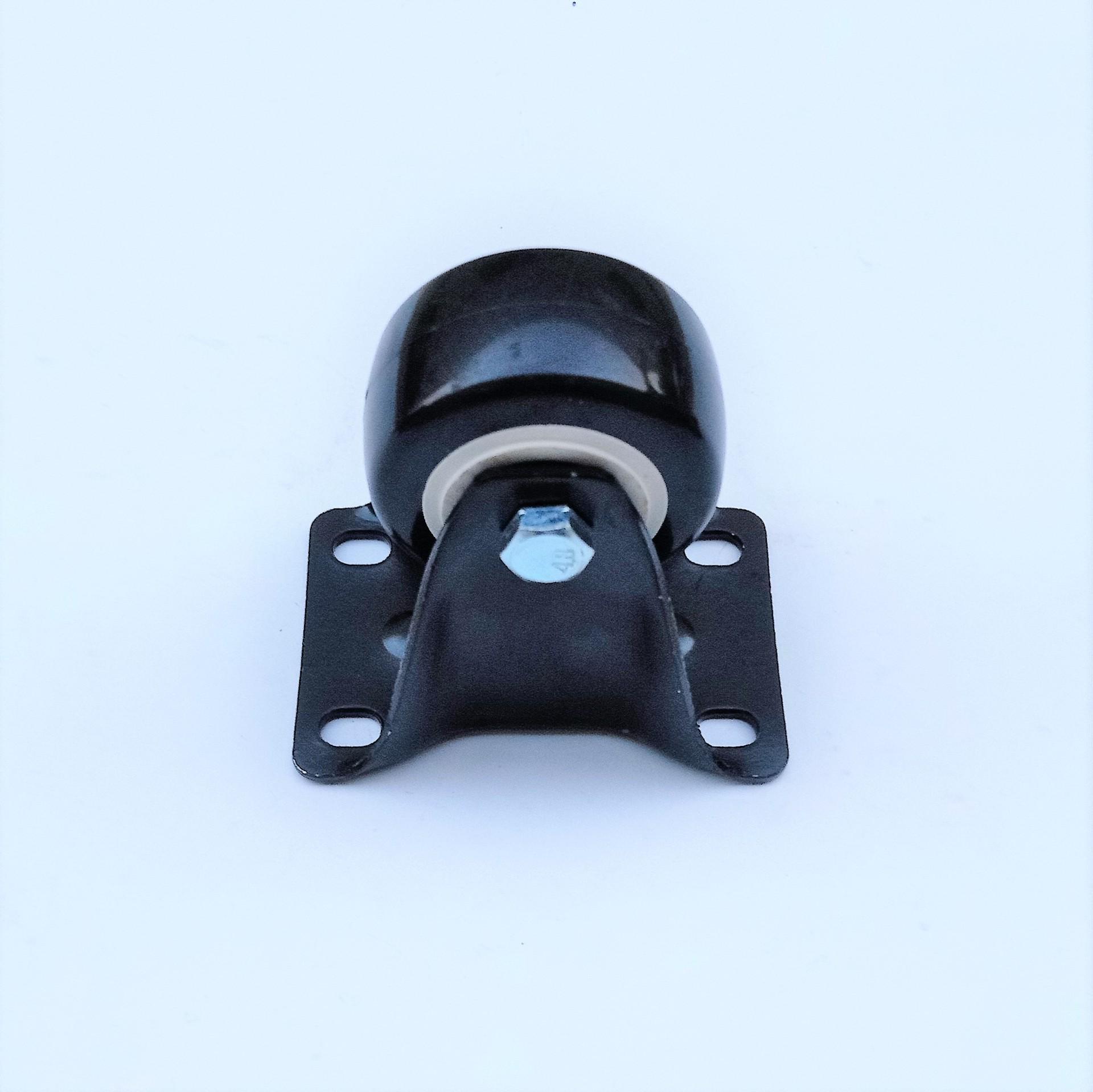 Black King Kong 2.5-inch Electrophoretic Swivel Caster Wheel with Black Gold Diamond Design