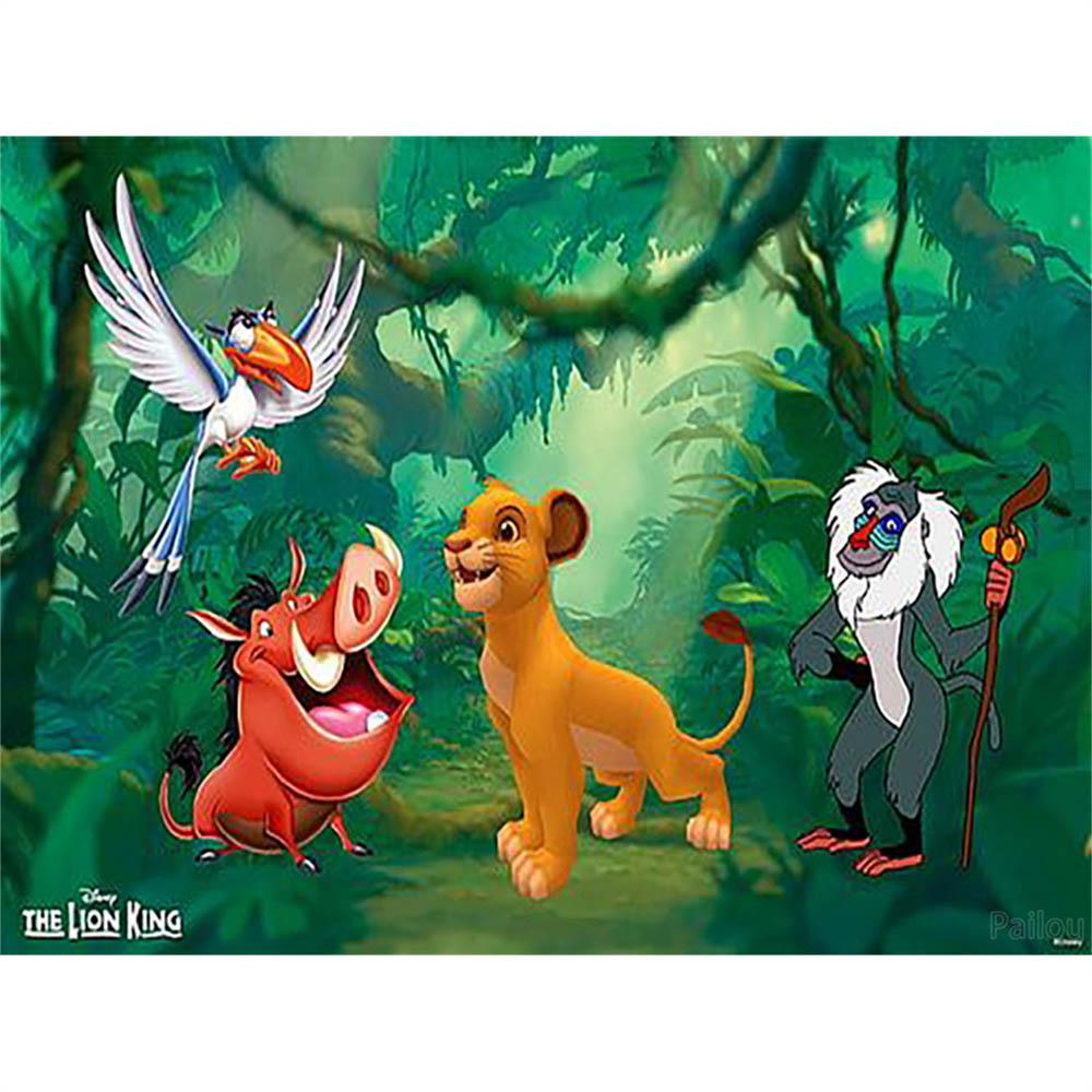 Disney The Lion King Simba Classic Animation 5D Diamond Painting Full of Diamonds DIY Handmade Diamond Painting Cartoon Decoration Painting Kit
