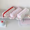 Large Capacity Pen Bag Quilted Zipper Pen Pouch Portable Pencil Case