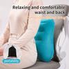 1pc Ergonomic Inflatable Lumbar Support Pillow, Portable Pressure Relief Cushion for Office Chair, Travel Waist Protector