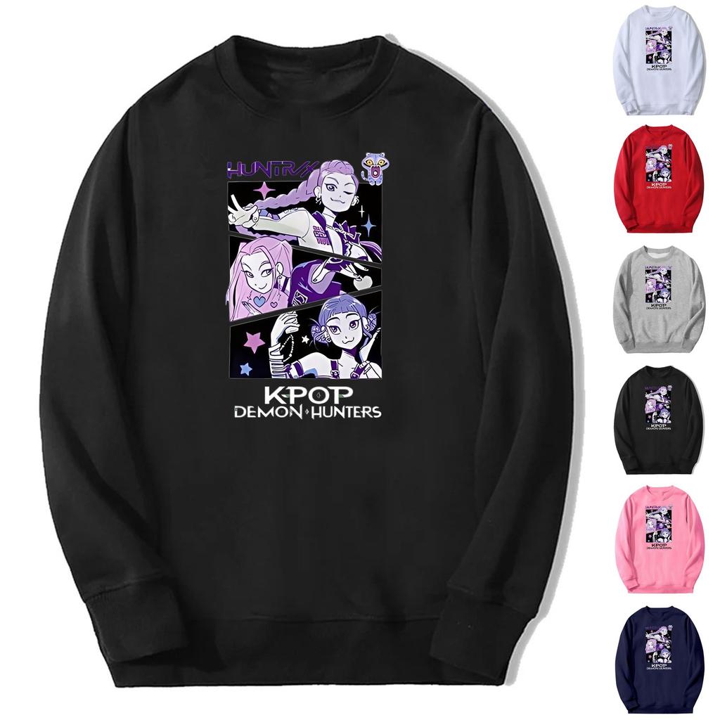 Unisex Fashion Women's Fashion Long Sleeve Loose Printed Round Neck Sweatshirt Tops