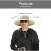 Solar Fan Hat Wide Brim Solar Fan Hat Outdoor Wide Brim Sun Hat with 2 Solar Fan Fishing Hat - Removable & USB Charging Fan