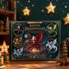 24 Day Christmas Box Santa Claus' Flying Dragon Journey Advent Calendar, Countdown Box, Calendars for Boys 2D Flat Ornaments, Festive Tree Hanging