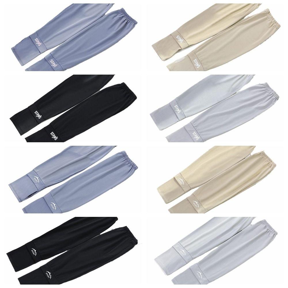 UV Insulation Sunscreen Arm Sleeve Loose Cycling Gloves Elastic Ice Silk Sleeves  Summer