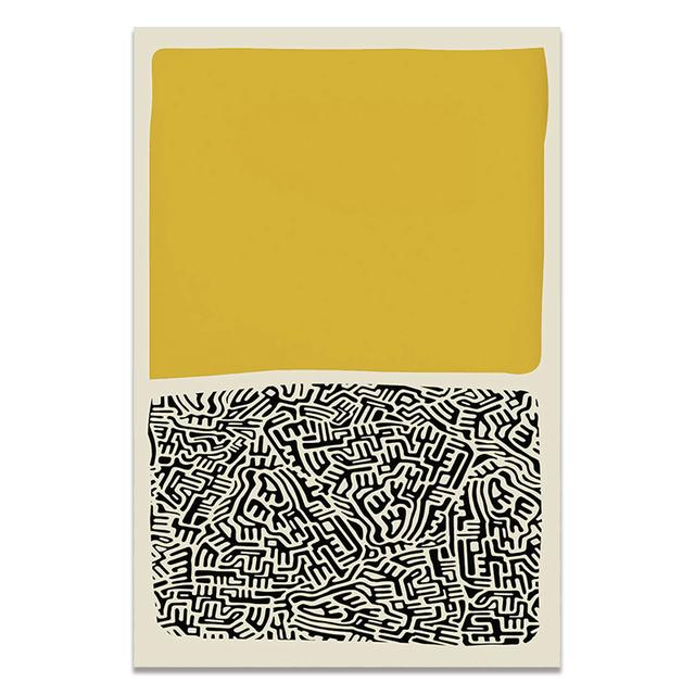 

Середина века, современное ретро, ​​абстрактное настенное искусство, геометрическая картина на холсте, постеры, принты, разноцветная картина для декора гостиной 21cm×30cm NoFrame