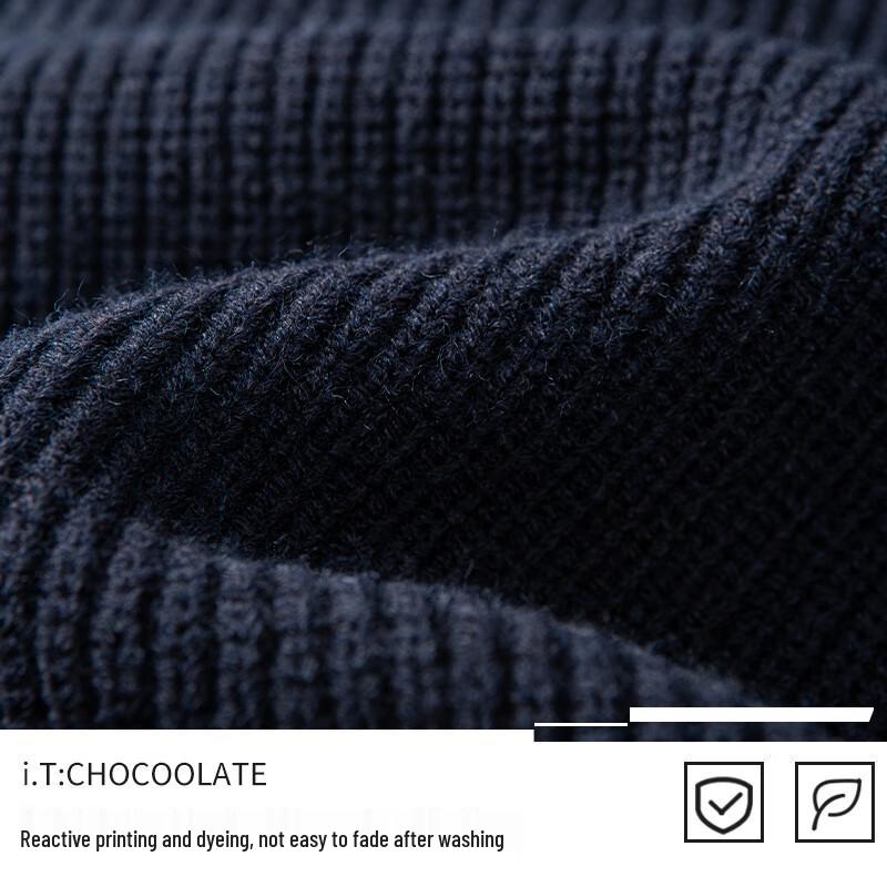 CHOCOOLATEit Men's Stand Collar Loose Knit Cardigan Sweater