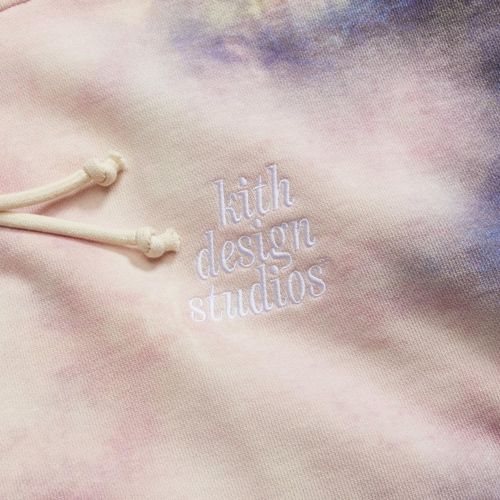 Kith Felpa con cappuccio Tie Dye Williams III Viola/Rosa Unisex Top Multicolor KH2636-107