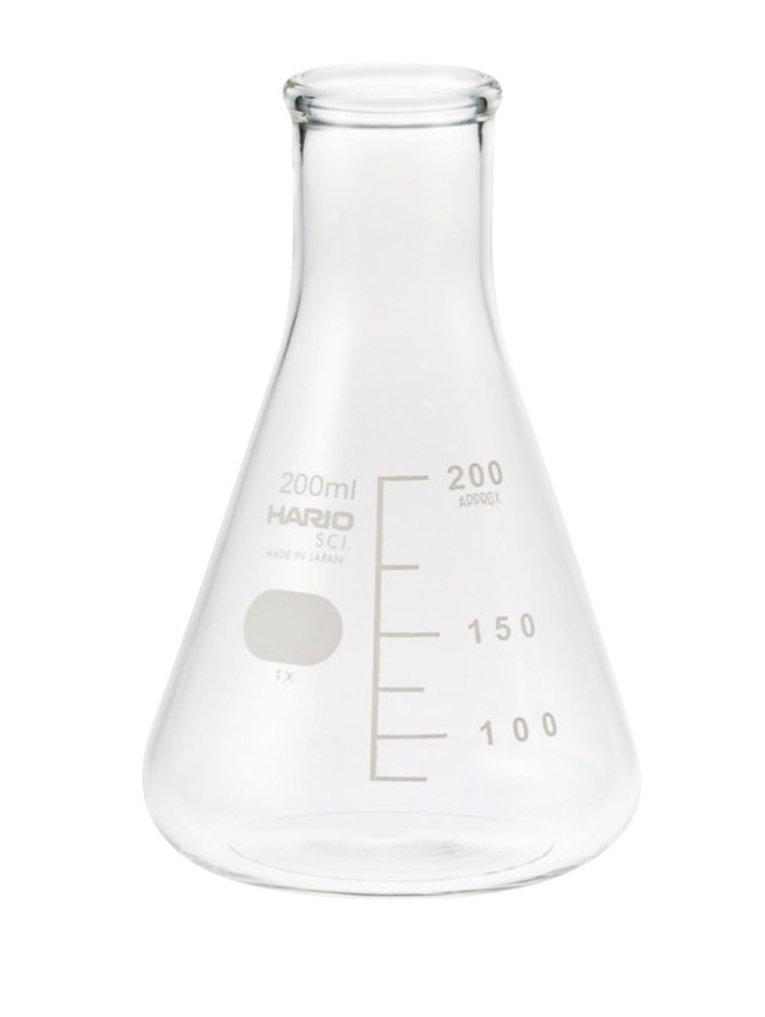 Shibata Scientific Erlenmeyer Flask with Graduations, 200mL, 010530-20051A