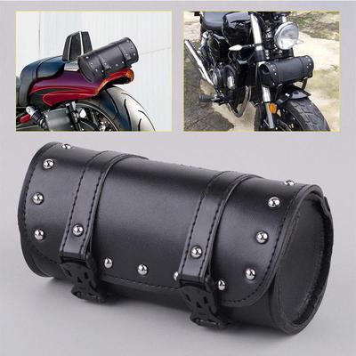 Universal Motorcycle Saddlebag Tool Bag Mounting Strap Round Fork Bag For Harley