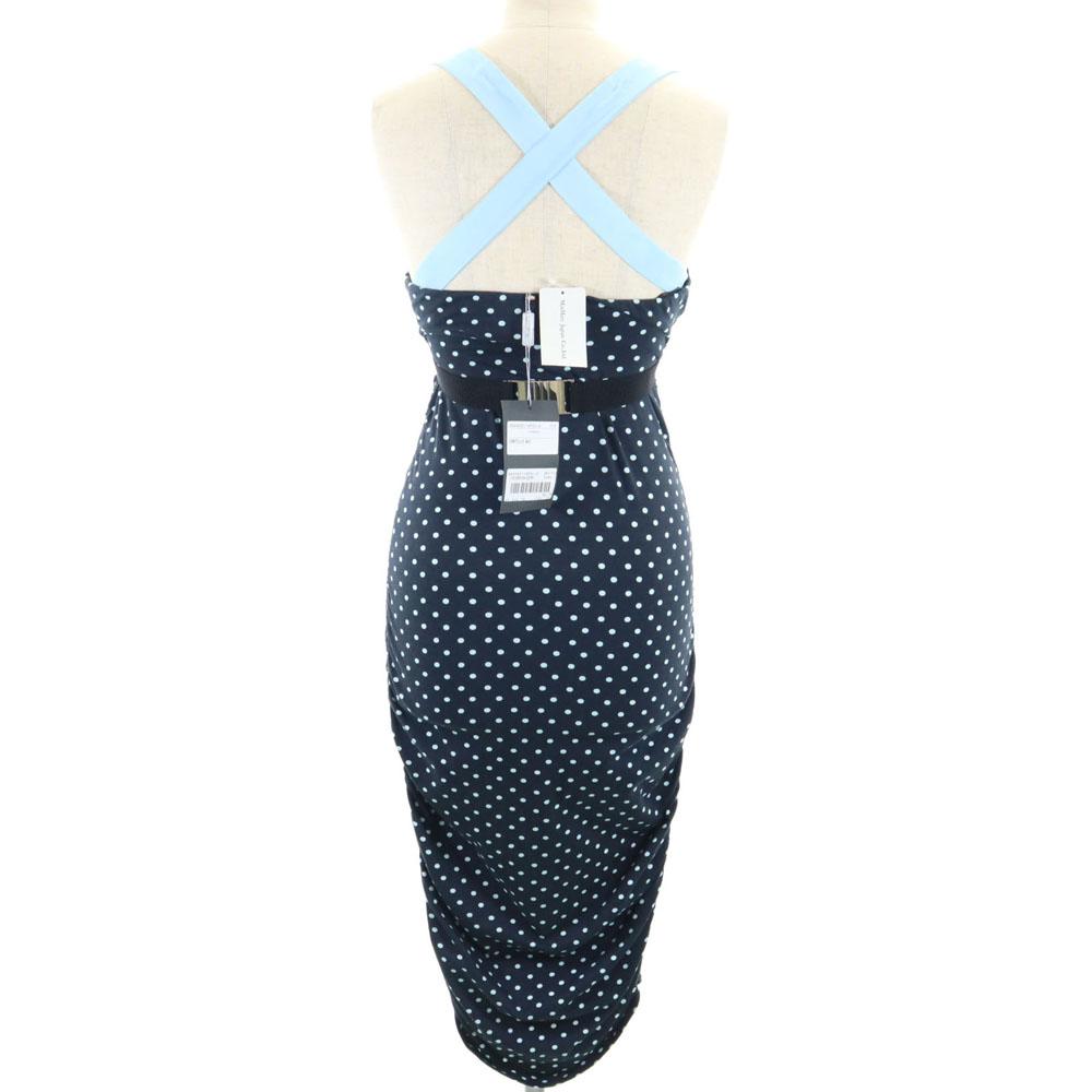 Sportmax Made In Italy Dot Pattern One Piece M Charcoal Black Polka Dot Women Used