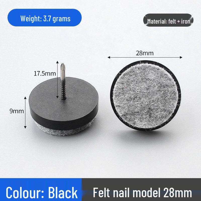 Plastic Felt Floor Protector Pads for Furniture: Scratch-Resistant, Moisture-Proof Foot Nails for Tables, Chairs, Cabinets, Sofas