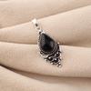 Schwarzer Turmal Edelstein 925 Sterling Silber Party-Anhänger 1,5" Für Mädchen PP-70-33