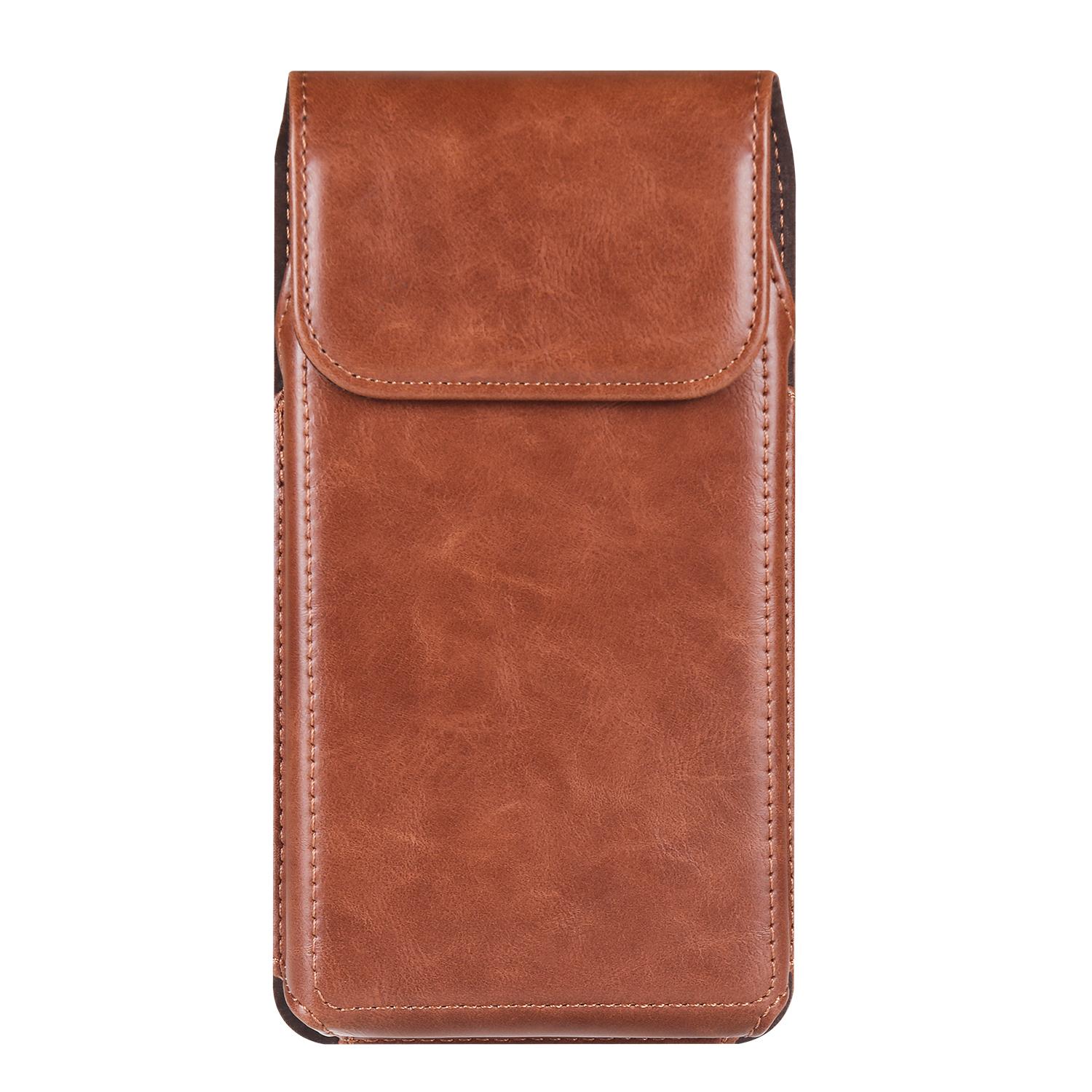 Clip de ceinture en cuir de vache Sac de téléphone Pochette de taille pour homme Pour Samsung Galaxy S24 Ultra S23 S22 S21 Plus S20 FE 20 Étui Holster Mobile For Galaxy S22