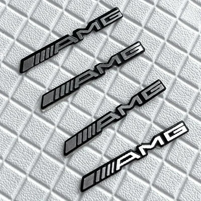 1pcs Letter Emblem Badge for Mercedes Benz AMG Interior Center Console Fob Logo Car Styling Accessory 3D Sticker for C E GLK GLA