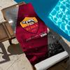 Bear Crest Print Bath Towel - Soft Absorbent Towel for Emblem Lovers, Unique Design for Everyday Use and Comfort