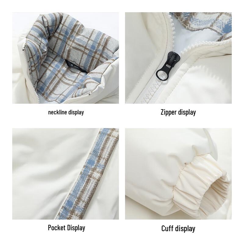 JEANSWEST Men's Winter Padded Stand-Collar Jacket