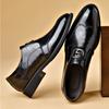 Fashion Luxury Mens Leather Shoes New Stylish Men's Shoes Pointed Oxford Wedding Leather Men Dress Shoes Gentleman Office Man Shoe