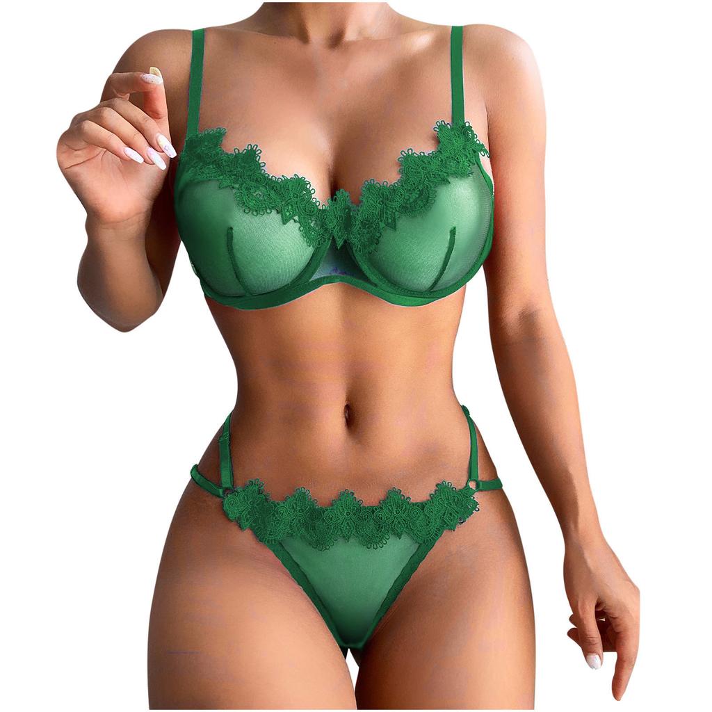 Women's Sexy Lingerie Fashion Lace Sexy Set Two Piece Suit Lingerie