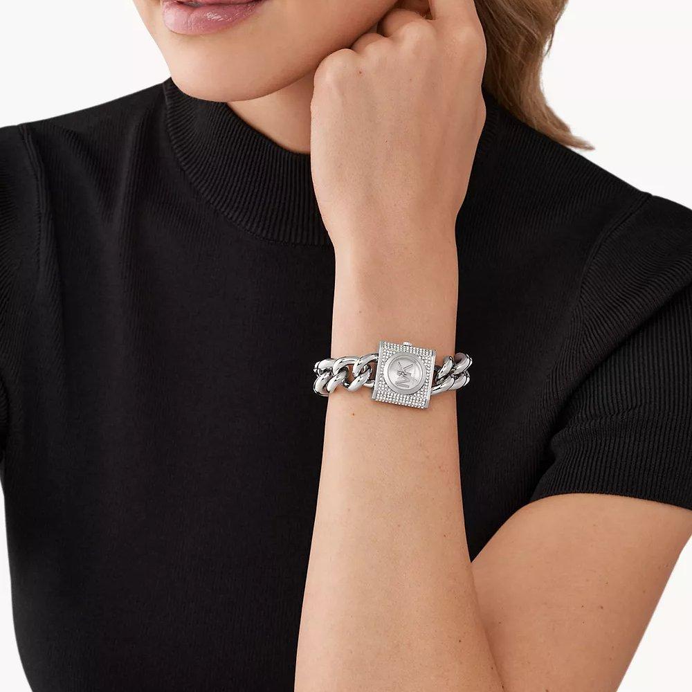 Michael Kors MK4718 Chain Lock Stainless Steel Watch Ladies Watch