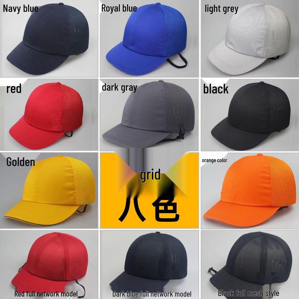 Lightweight Impact-Resistant Hard Hat Cap for Construction Safety