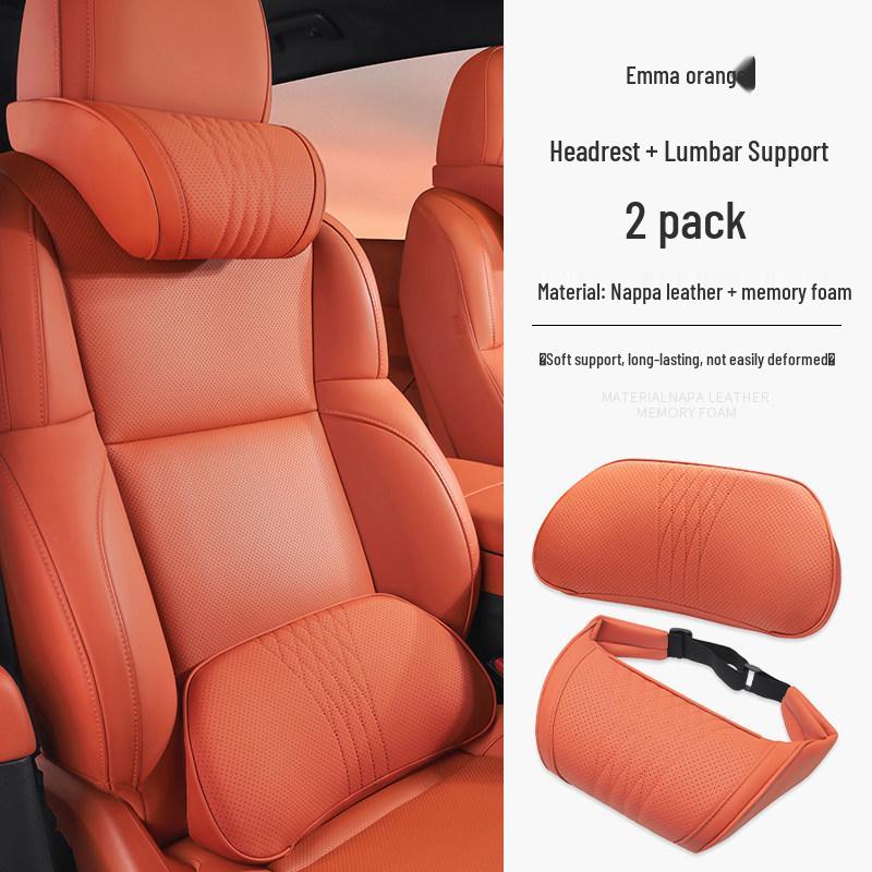 Xpeng P7/P5 Headrest Neck Pillow & Lumbar Support Cushion for Comfort in Car Interior