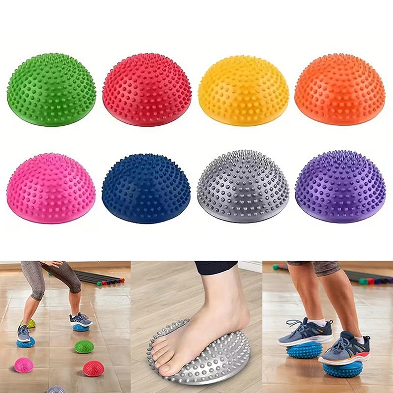 Palla Semisfera Gonfiabile per Massaggio Allenamento Equilibrio Palla Tattile Palla Fitness Trainer Core Antiscivolo per Yoga Pilates Allenamento a Casa