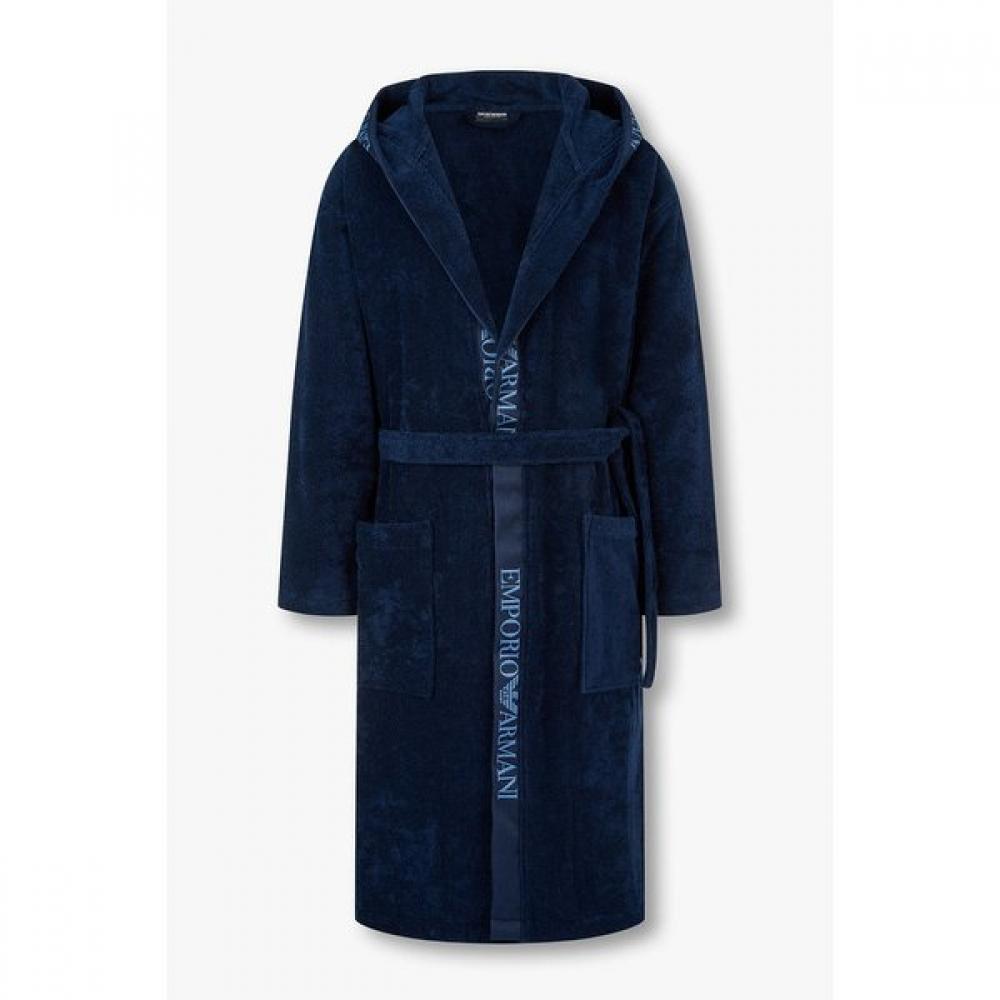 

Emporio Armani Мужской махровый халат с капюшоном и отделкой логотипом 0815341001 M(100)