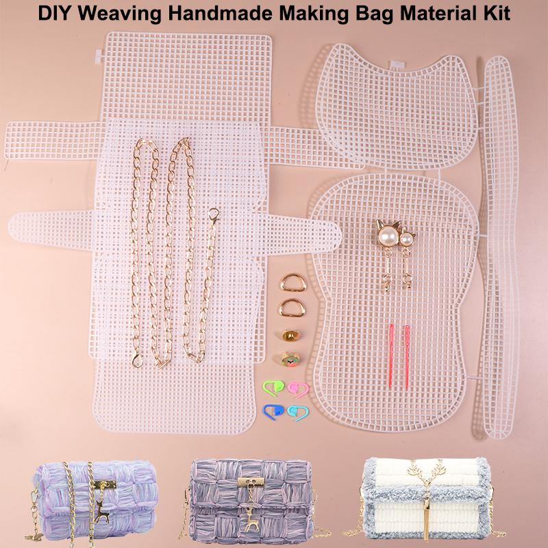 Auxiliary Weaving Plastic Mesh Kit Plastic Grid Weaving Helper Handbag Shoulder Bagf Net Cover Diy Bag Accessories