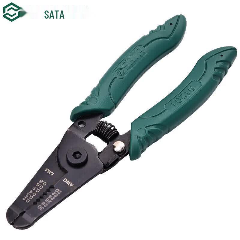 SATA Professional 7-inch Wire Stripper with Cutter