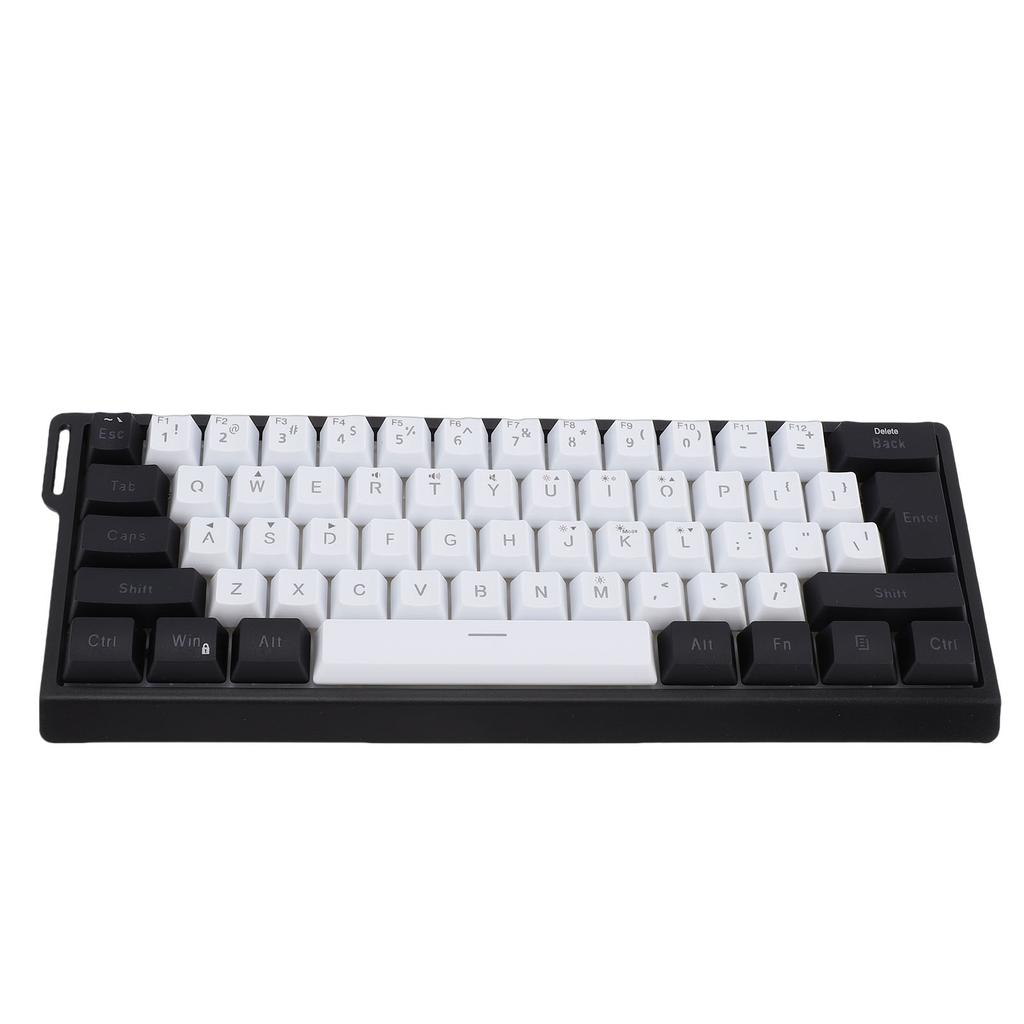 Wired Keyboard 60 Percent 61 Keys RGB Backlit Mechanical Feel Portable Computer Keyboard for Gaming Work