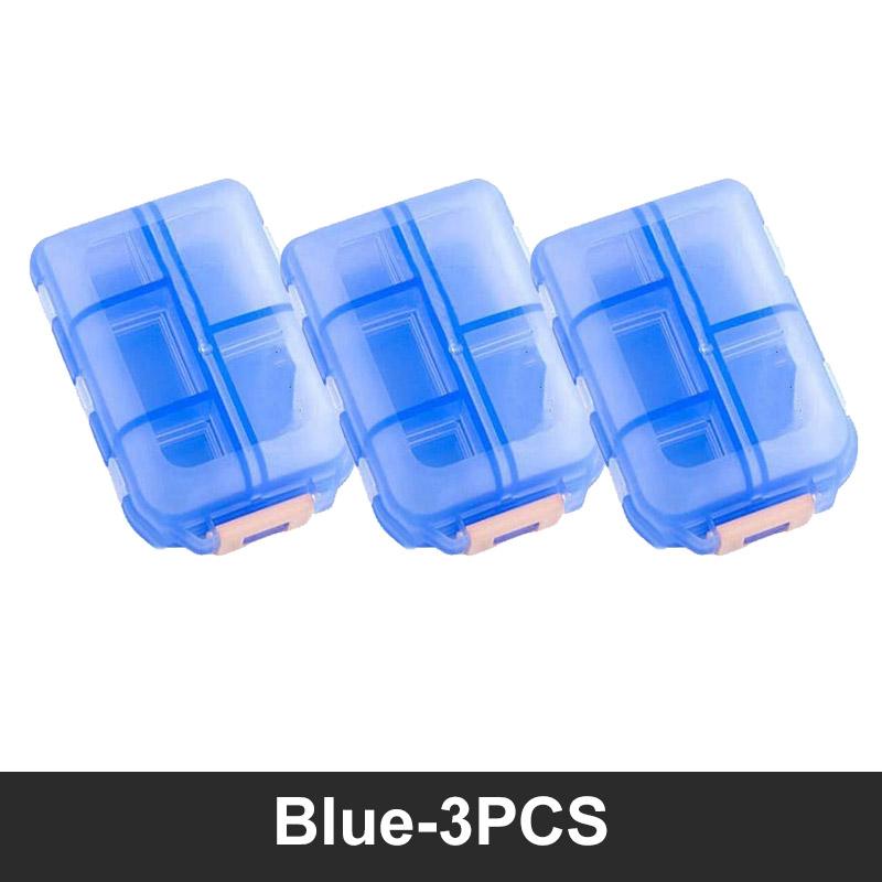 Neue praktische Reise-Pillendose, Pillenspender, Pillenorganizer, Tablettenbox-Etui, Behälter, Medikamentenunterteiler, Medikamentenboxen