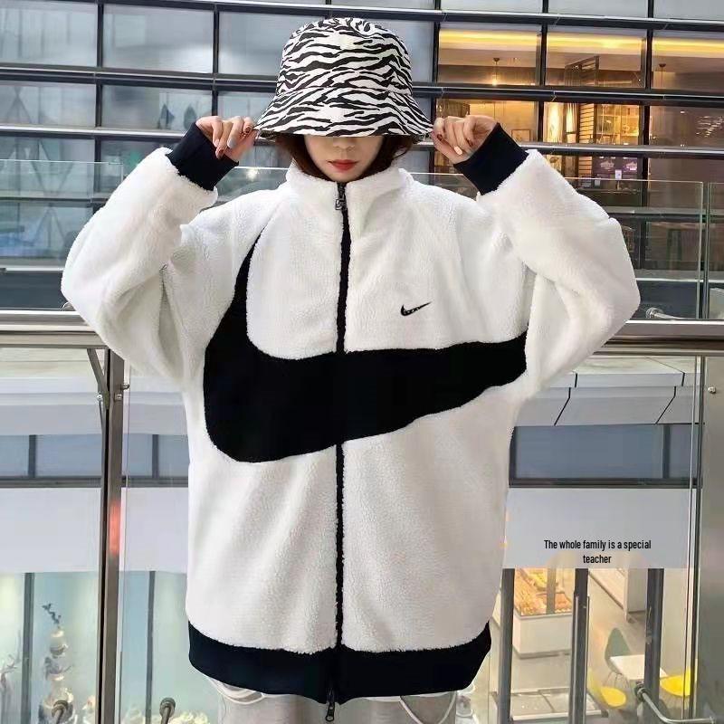 2024 Men s & Women s Trendy Lambswool Cotton Jacket - Plus Velvet Thickened Fleece Winter Coat L