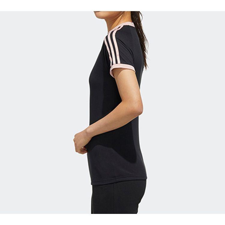 Adidas Neo W 3-Stripe Short Sleeve Tee Women Tops Black GL1190