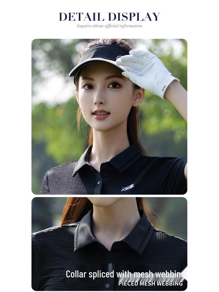 2026 Women's Golf Short-Sleeve Polo T-Shirt for Spring/Summer Sportswear