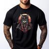 Cat Samurai Ninja Cat Samurai Art Ukiyo E Funny Shirt Tops Mens Designer T Shirt Mens Summer Men Clothing Vegan - Men's Summe...