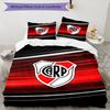 3pcs Football Team (31) Design Cover Set - HD Printed Bedding with 1 Cover and 2 Pillowcases - Perfect for Home and Dorm Decor