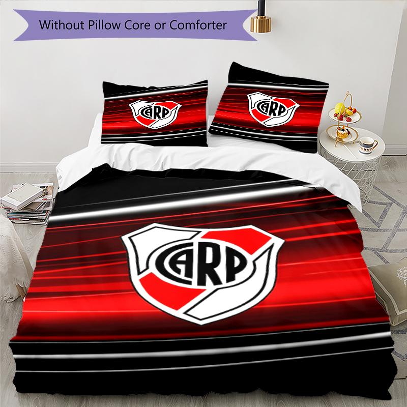 3pcs Football Team (31) Design Cover Set - HD Printed Bedding with 1 Cover and 2 Pillowcases - Perfect for Home and Dorm Decor