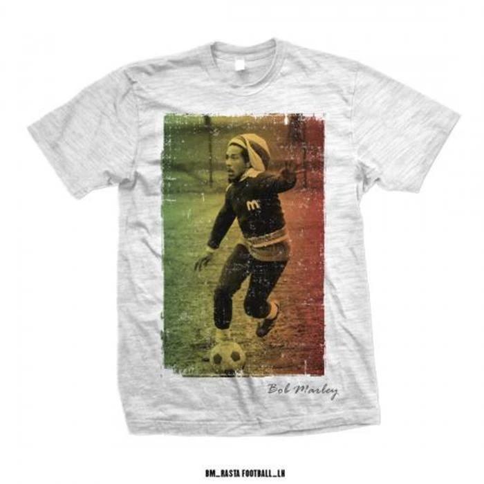 Official Licensed Bob Marley Kaya Football T Shirt Reggae Rasta Kaya S