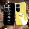 For Oppo Reno10 Case Luxury Colourful Painted Cover Soft Silicone Phone Case For Oppo Reno 10 Reno10 Pro 5G Back Cover Bumper