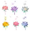 DIY Craft Set For Autumn Festival Flower Lamp Classical Design With Sticks For Home Decoration Photo Props