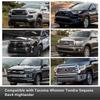 3-Color Front Grille Badge Emblem for Tacoma, 4Runner, Tundra, Sequoia, Rav4, and Highlander (White/Gray/Black)
