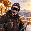 Maschera da sci integrale novità con stampa 3D di vecchio, antivento invernale per il freddo, occhiali da sole non inclusi