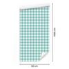 Wallpaper Fabric Pattern Mint, White, Sea Blue and Turquoise 50x1000