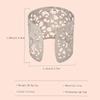 Women's European & American Fashion Metal Hollow-Out Exaggerated Elastic Bracelet Armlet