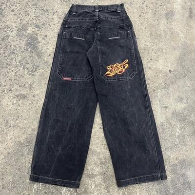 Jeans baggy Y2K unisexe Harajuku années 2000 vintage brodé jeans hip hop streetwear hommes femmes décontracté jambes larges