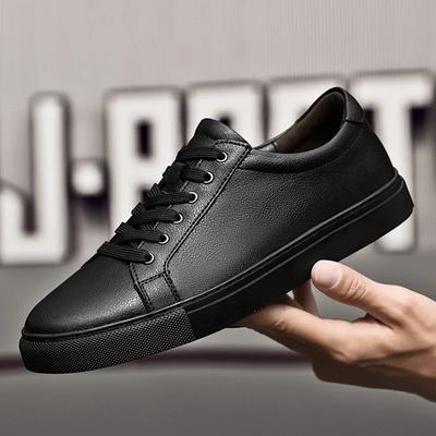 Zapatos minimalistas clásicos para hombre, zapatos casuales de cuero antideslizantes para caminar y conducir, zapatos planos con cordones a la moda, zapatos Oxford de talla grande 35-49
