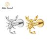 Rechts Grand ASTM F136 Titan 16G Skorpion Labret Stud Flatback Sternzeichen Ohrring Tragus Knorpel Helix Piercing Körperschmuck