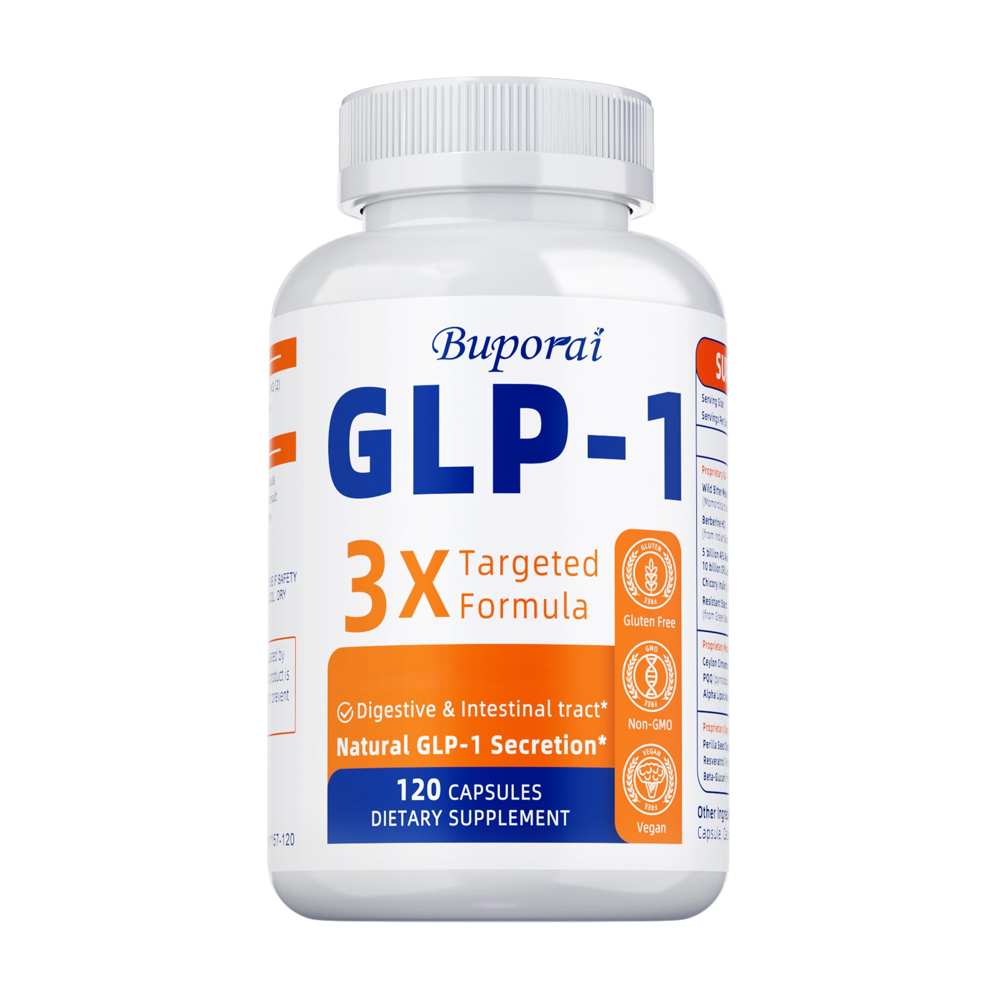 Unterstützung für GLP-1, Dreifache Stärke, Stoffwechsel, Verdauung und Darmgesundheit, 120 Kapseln 120
